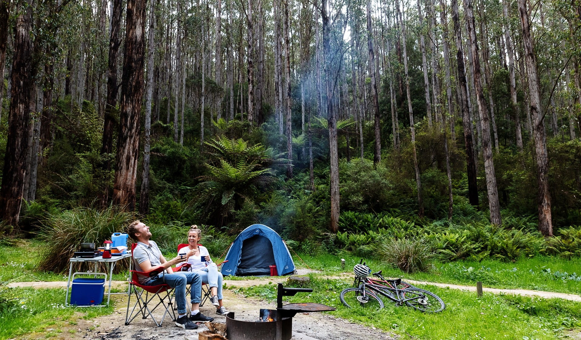 Campfire at Lake Elizabeth Great Otway National Park