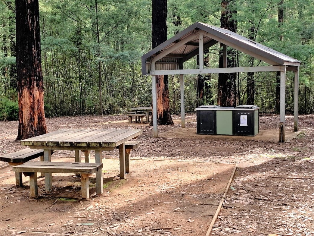 Accessible picnic table and barbecue