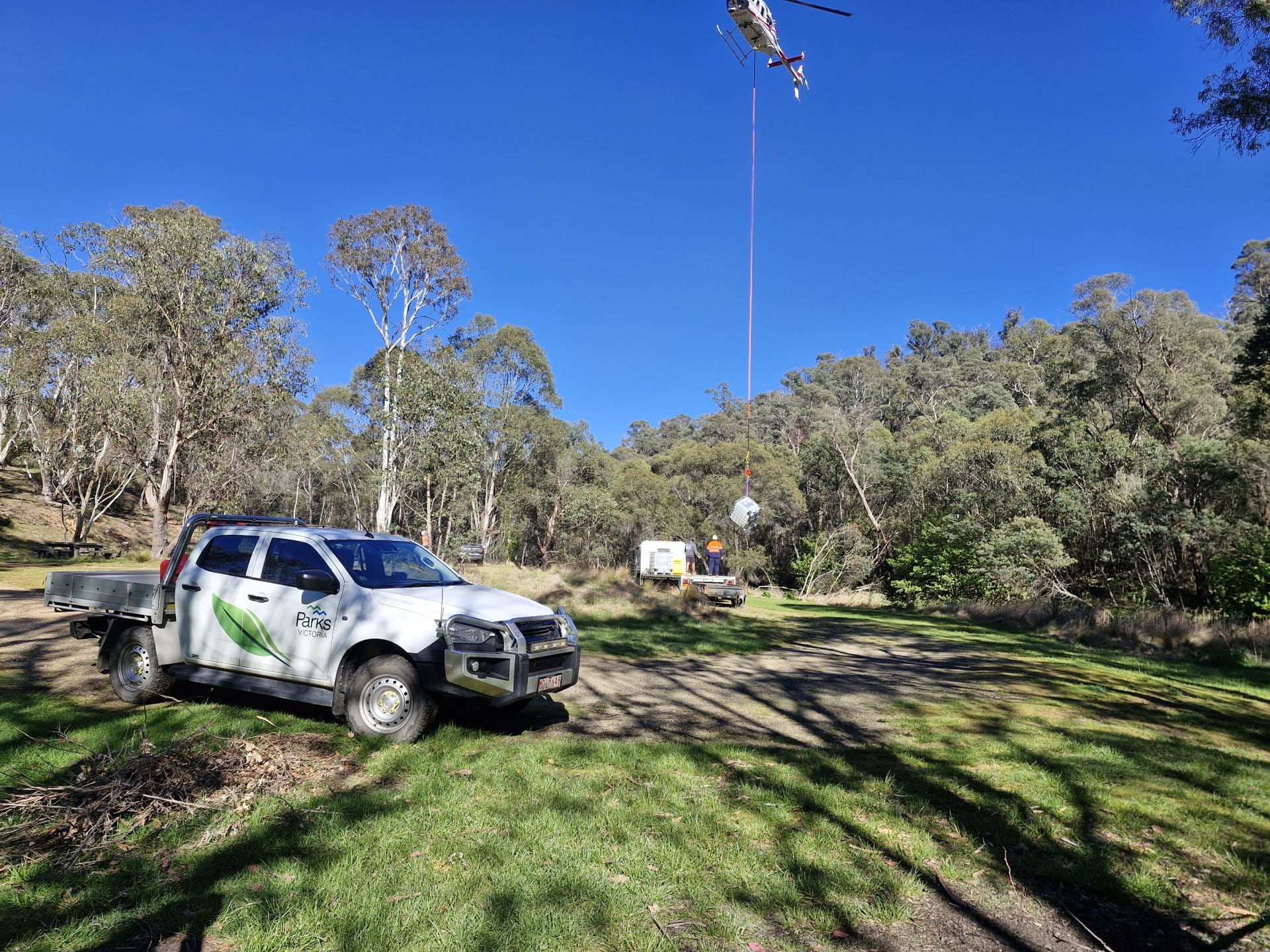 anglers rest walking track helicopter drop