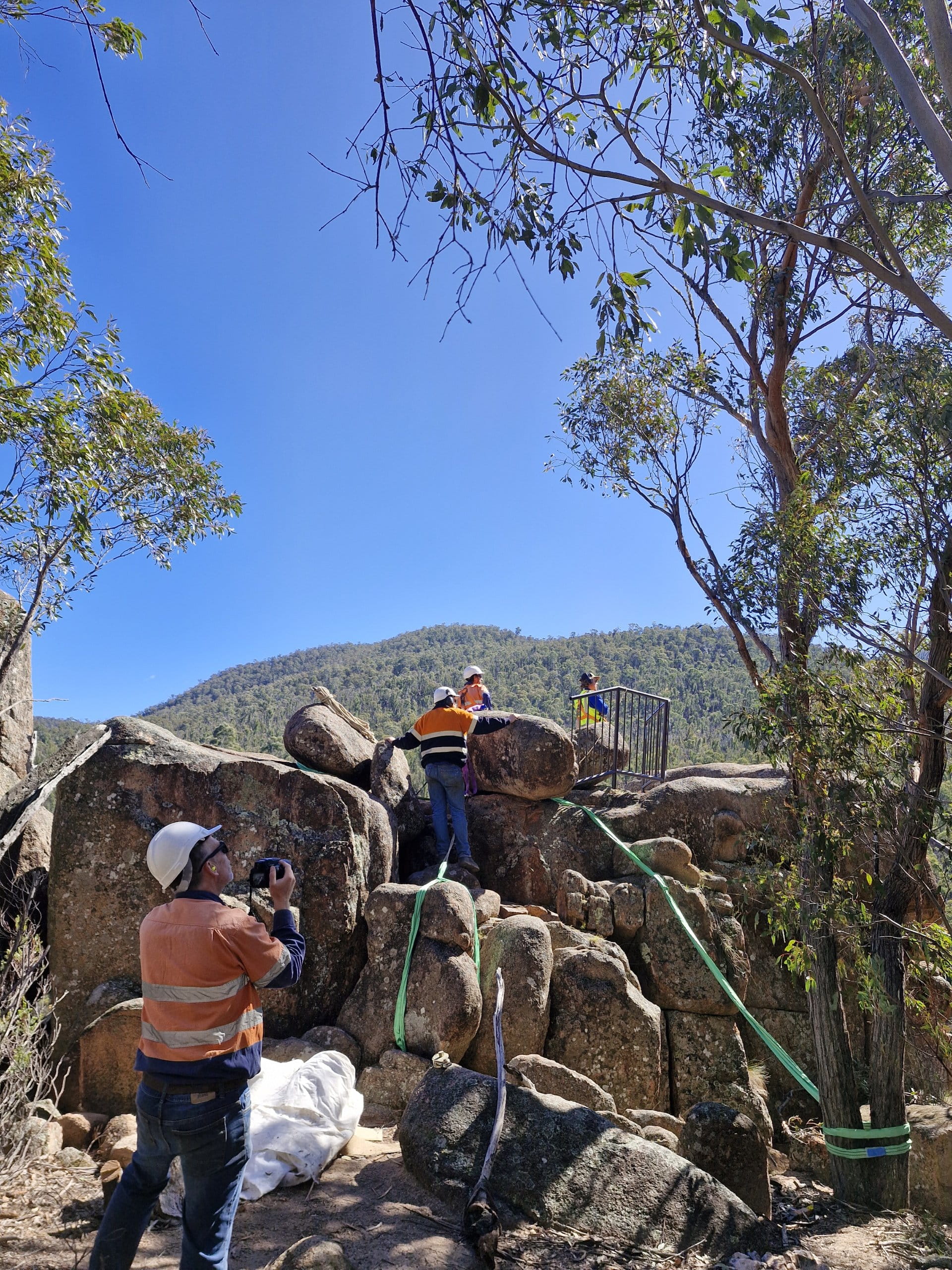 anglers rest walking track stairway works
