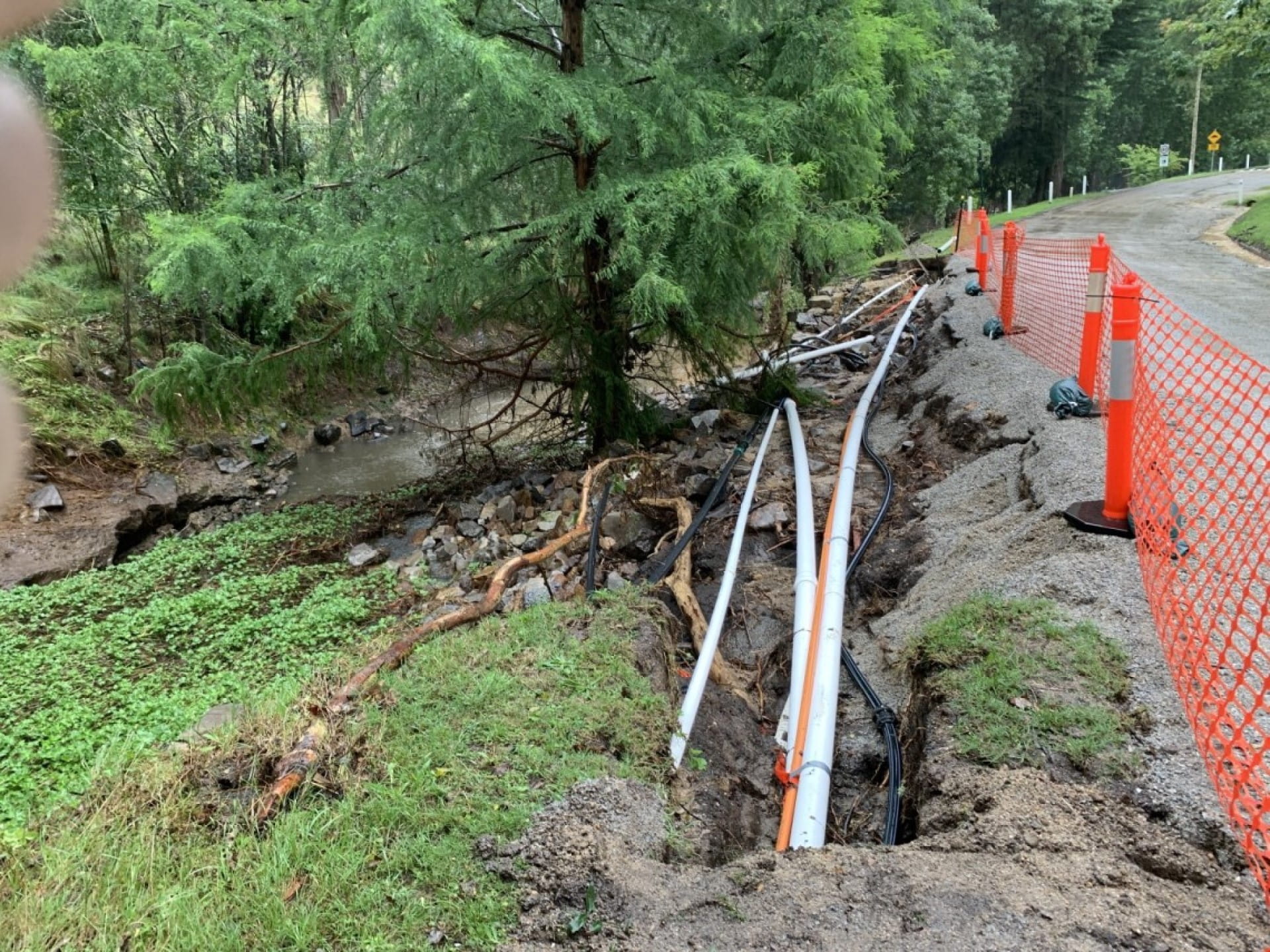 Buchan Caves Reserve power and water services damaged in December 2023 flood 