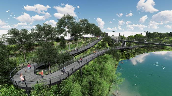 Artist impression of the Gipps Street Ramp