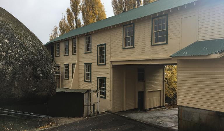 Maintenance works at Mount Buffalo Chalet - North Wing repaint and repair, after 24 April 2020.