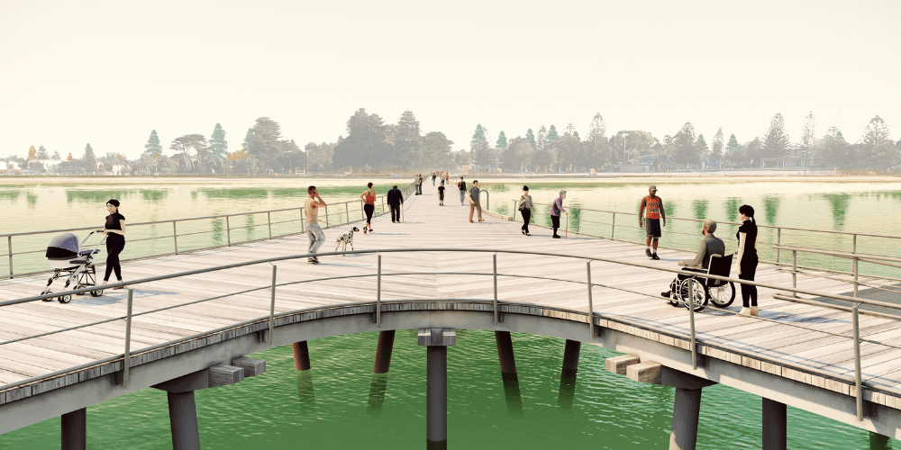 Altona Pier outer pier, schematic design 