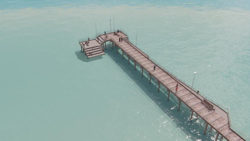 Artist impression of Dromana Pier