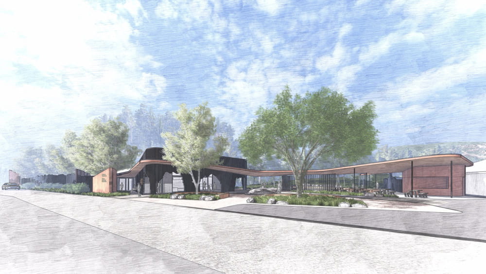 An artist's impression of the renovated Tidal River Visitor Centre