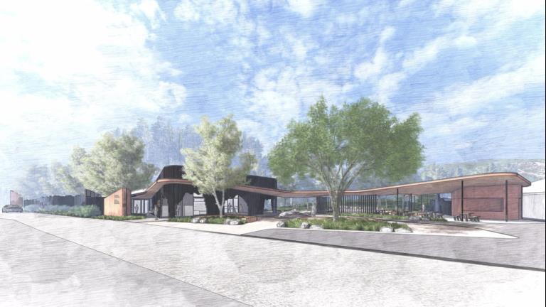 An artist's impression of the renovated Tidal River Visitor Centre