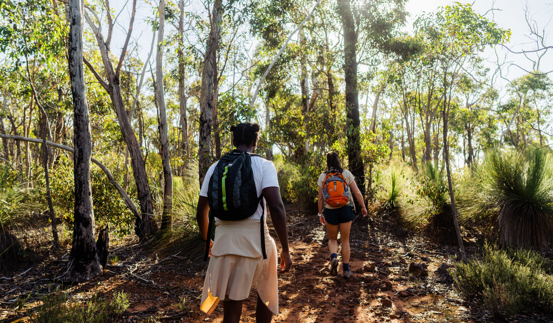 Friends hiking in Brisbane Ranges National Park