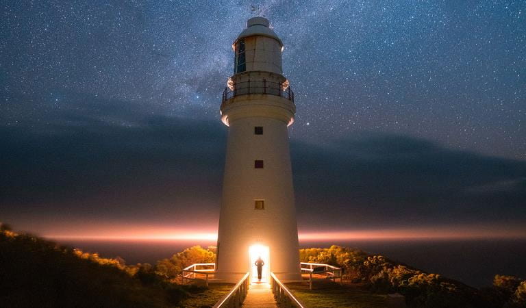 Cape Otway Lightstation at sunset in the Great Otway National Park