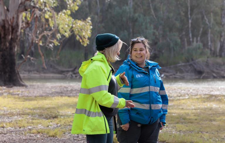 Yorta Yorta Ranger Bonnie Joachim in Barmah National Park on Yorta Yorta Country