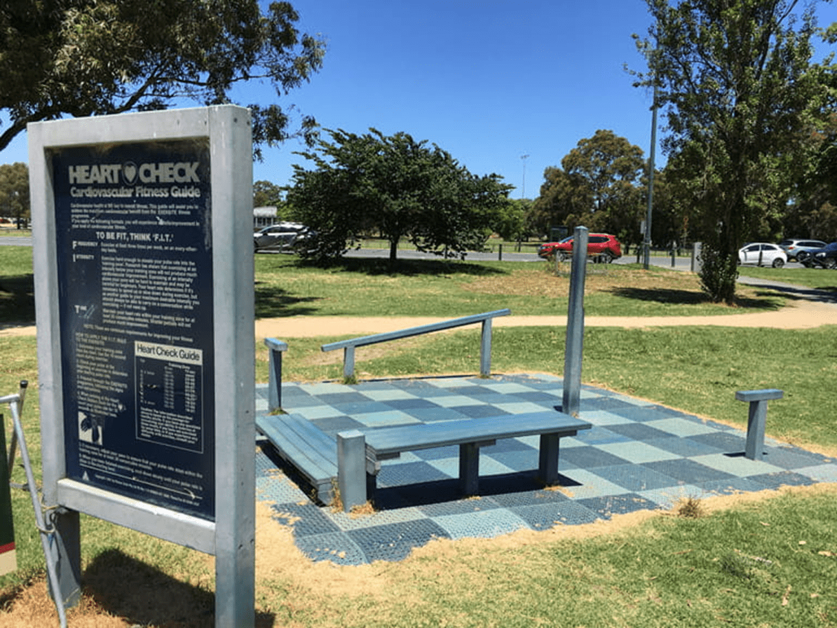 gym equipment in the park