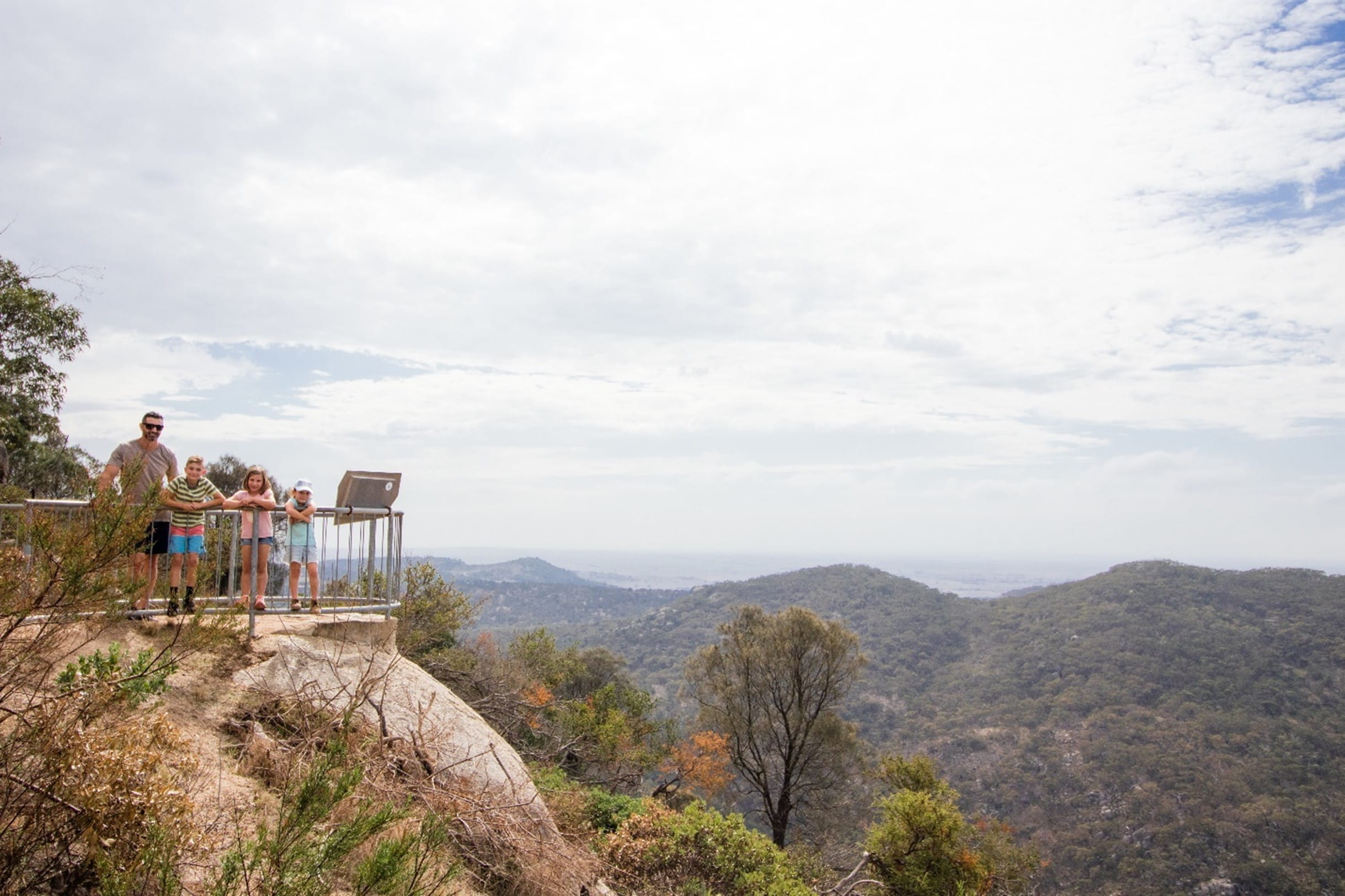 people admiring the view in the you yangs