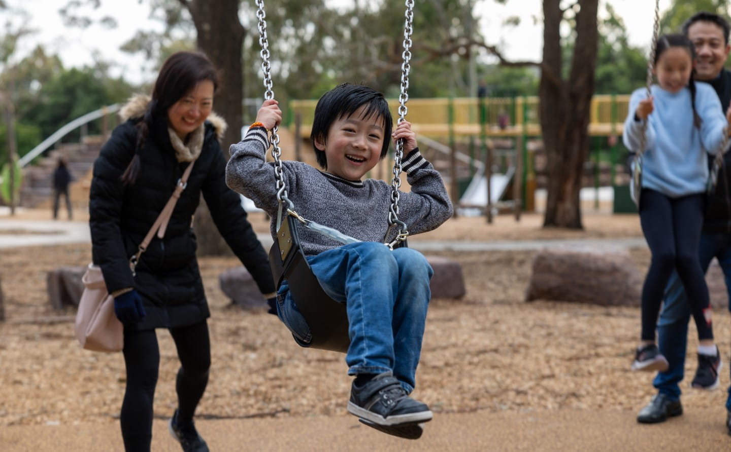 Wattle Park has an all-abilities playscape in the shape of a tram.