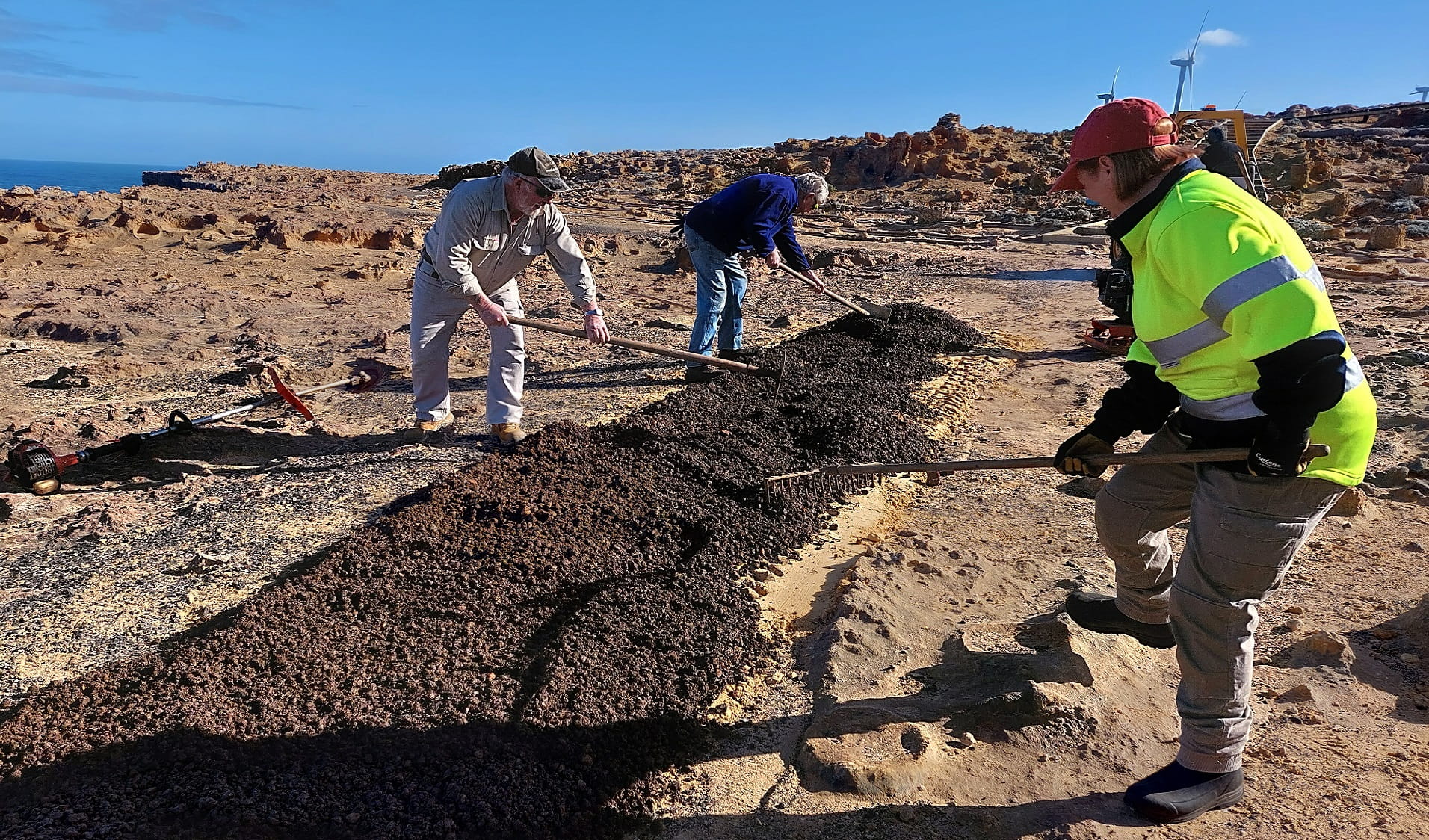 The Friends of the Great South West Walk working along Bridgewater Track