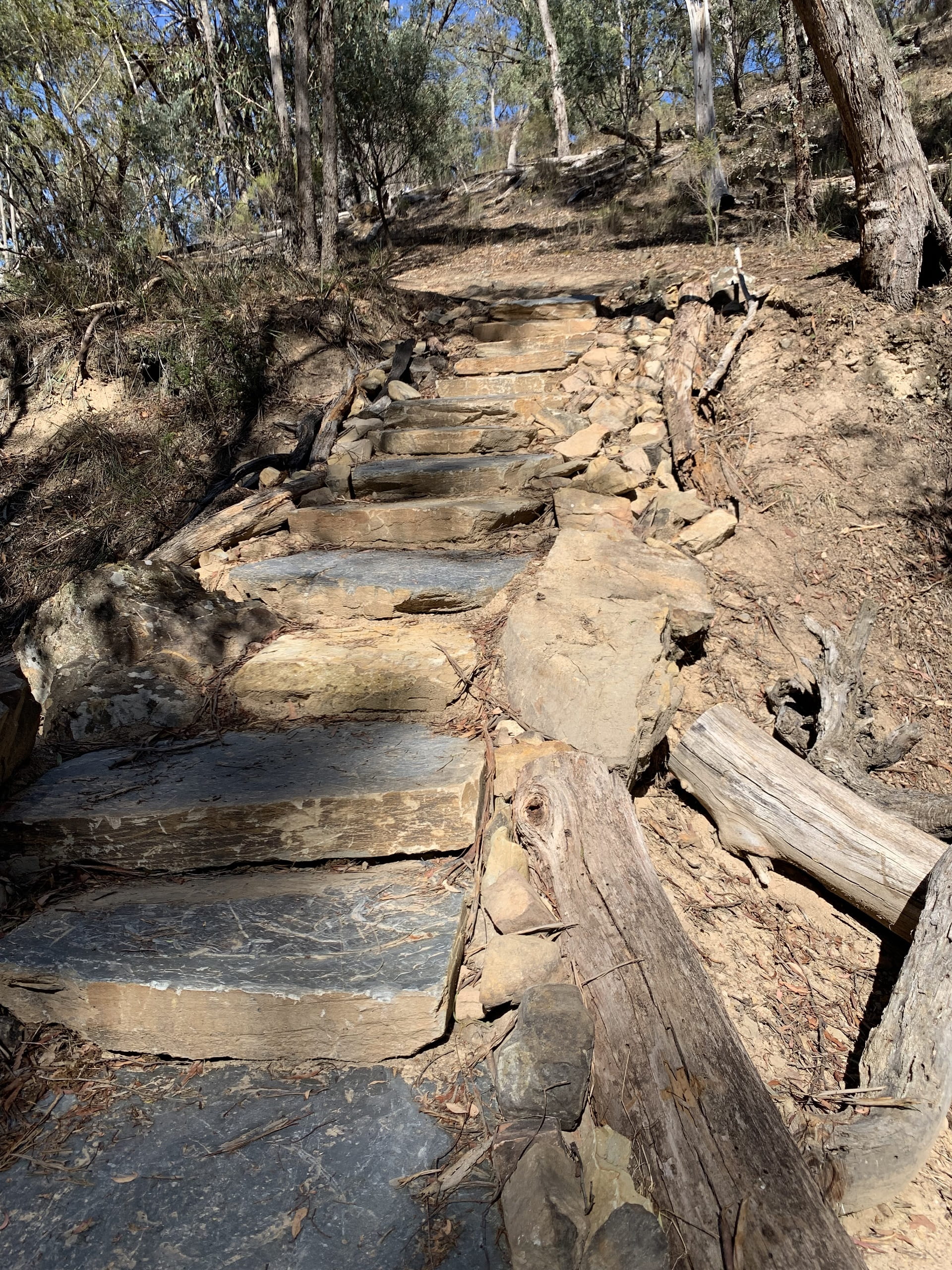 Repairs to tracks including 90 stone steps in Hepburn Regional Park will make the tracks more resilient to future flooding