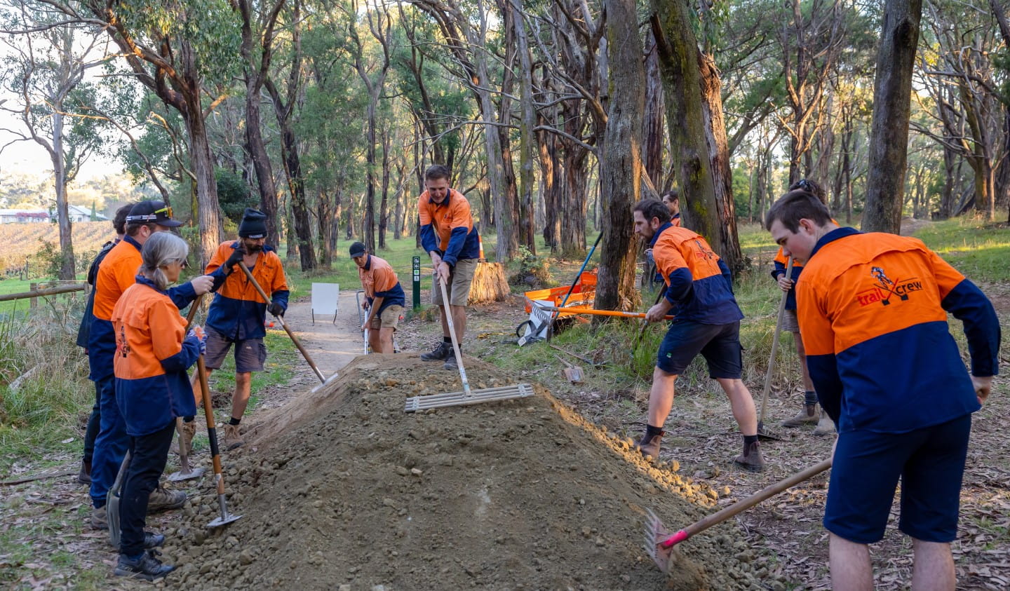 Red Hill Riders Trail Crew at work