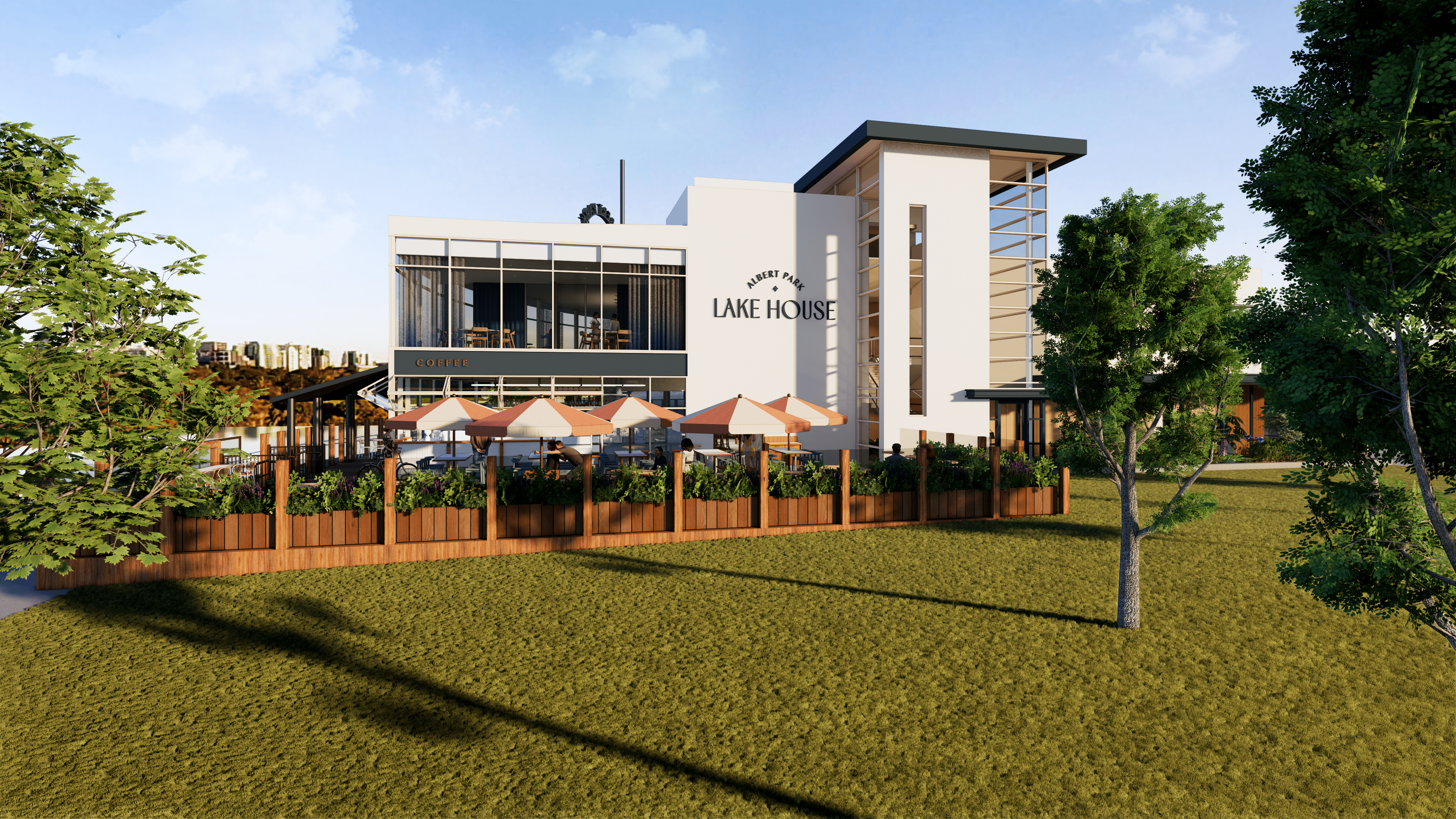 Render of The Albert Park Lake House