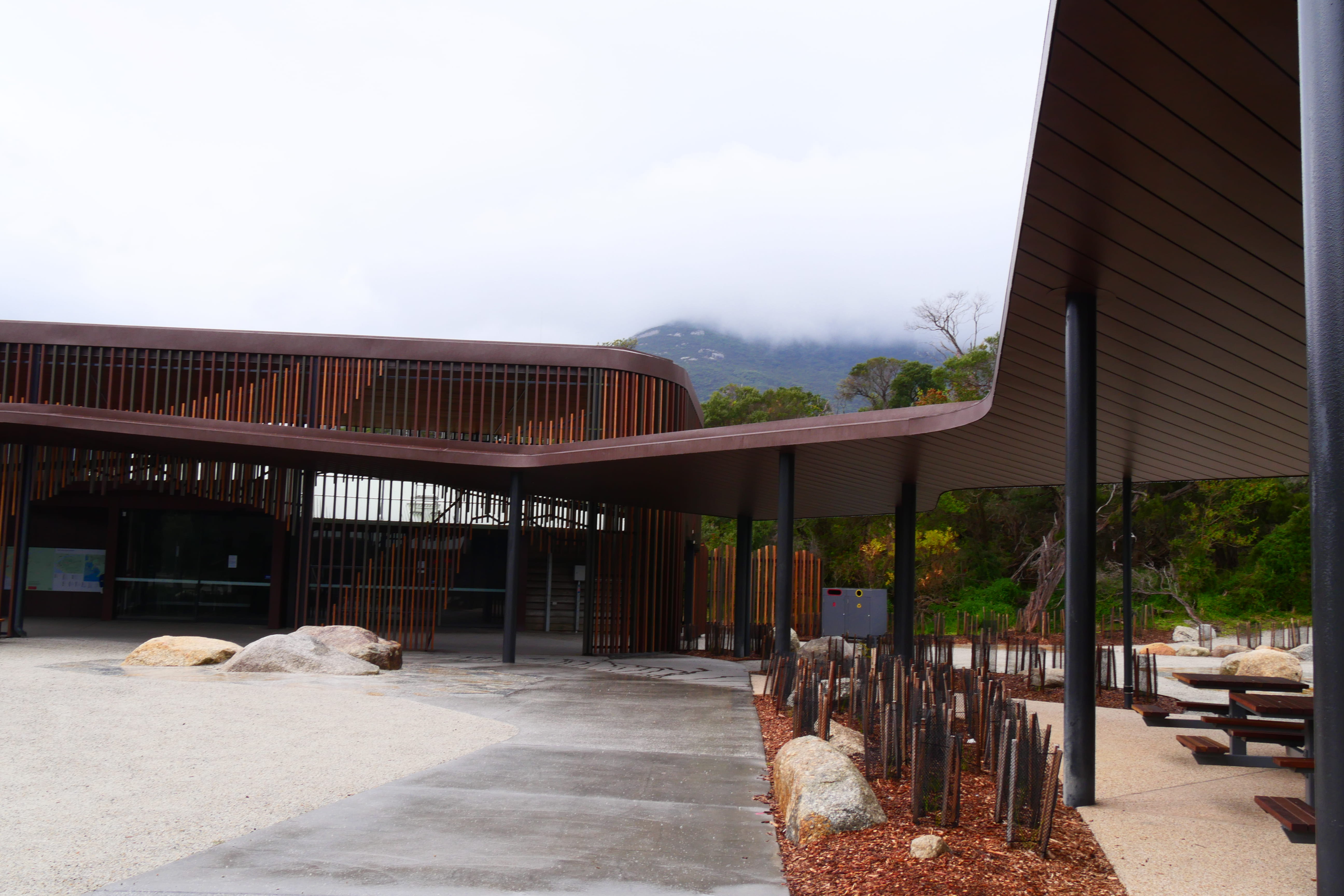 Tidal River visitors centre external walkway