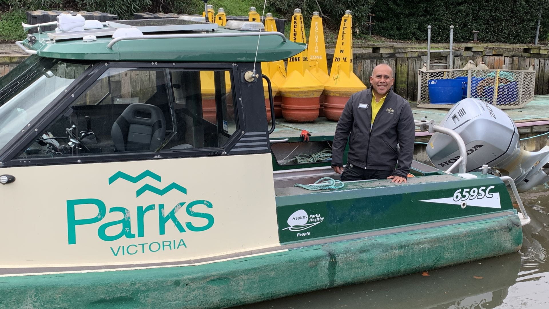 Carlos on the Parks Victoria boat