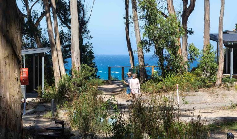 The ocean views from Jamieson Creek Campground at the Great Otway National Park