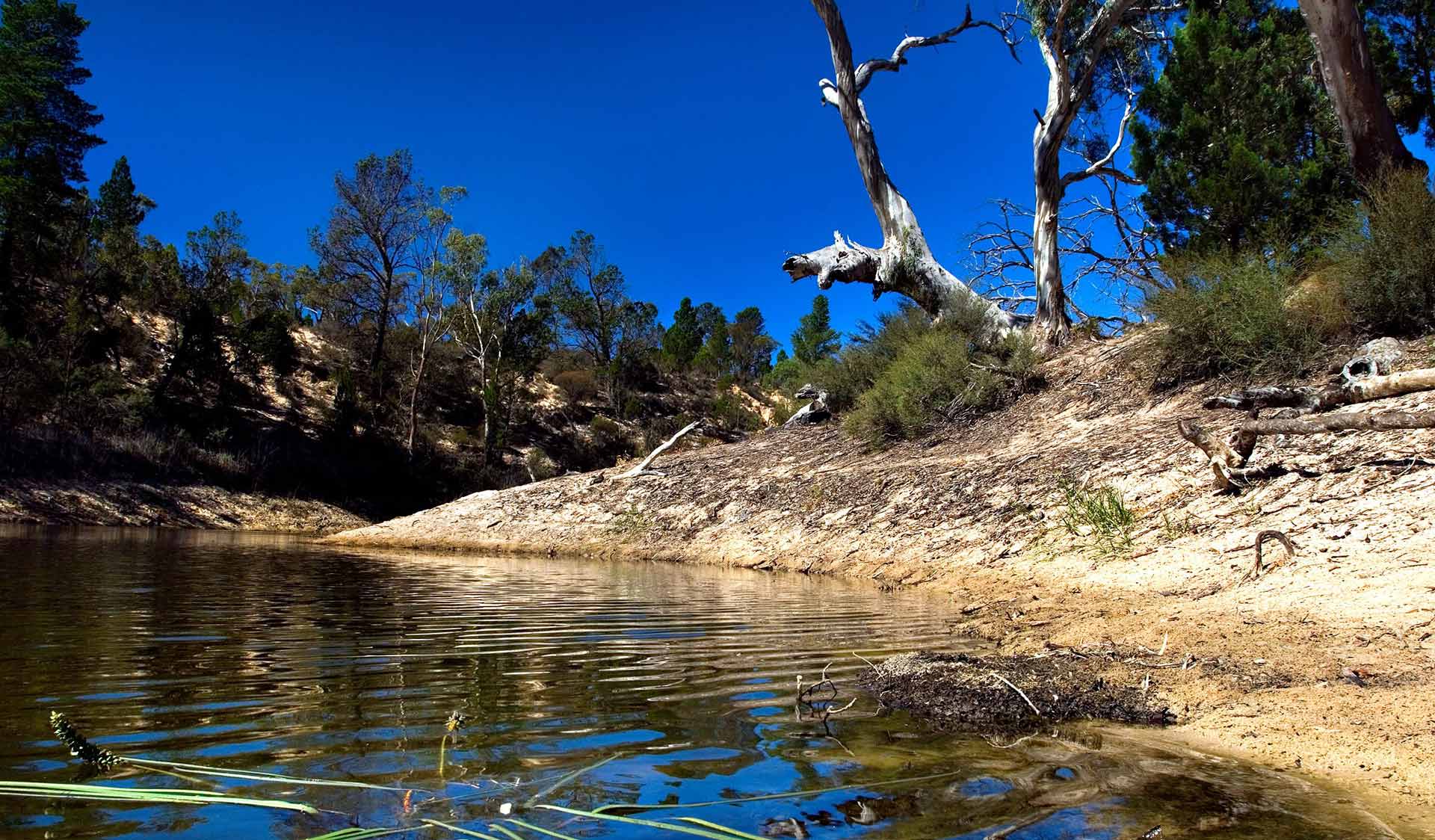 Horseshoe Bend in the Little Desert National Park.