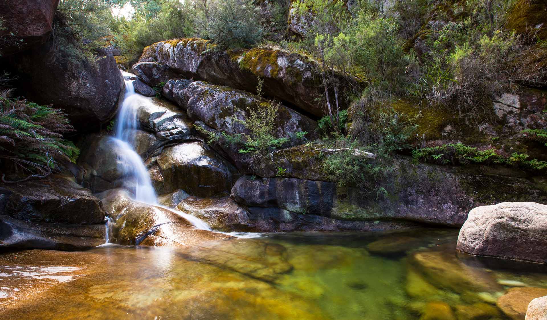 Water flows into Ladies Bath creating an inviting pool.
