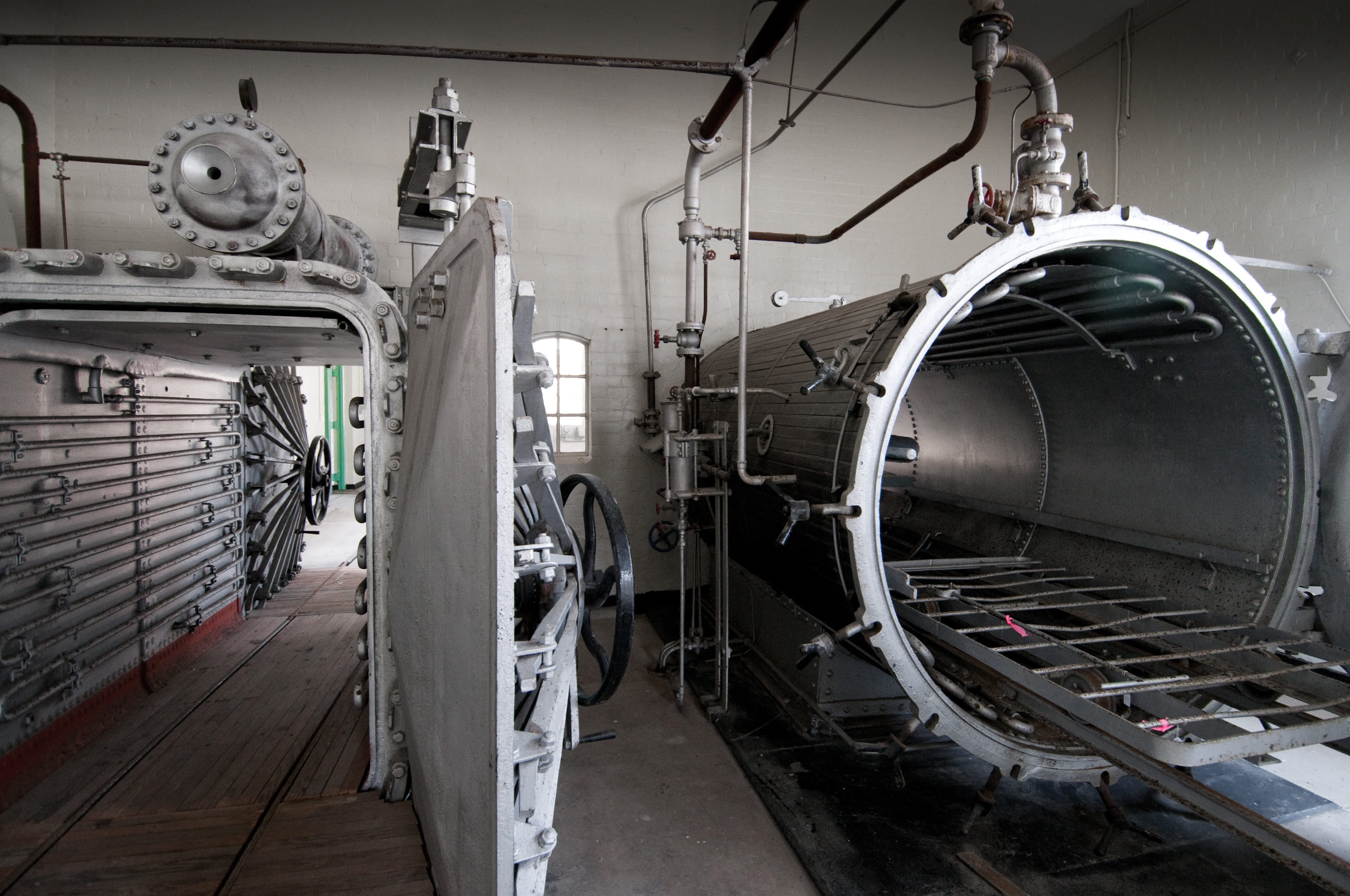 Within the Boiler House at the Disinfecting Complex.