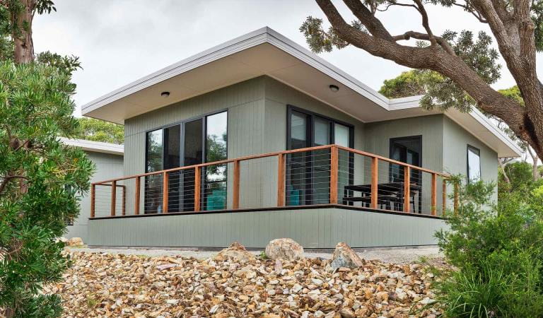 One of the cabins available for public booking at Tidal River in the Wilsons Promontory National Park.