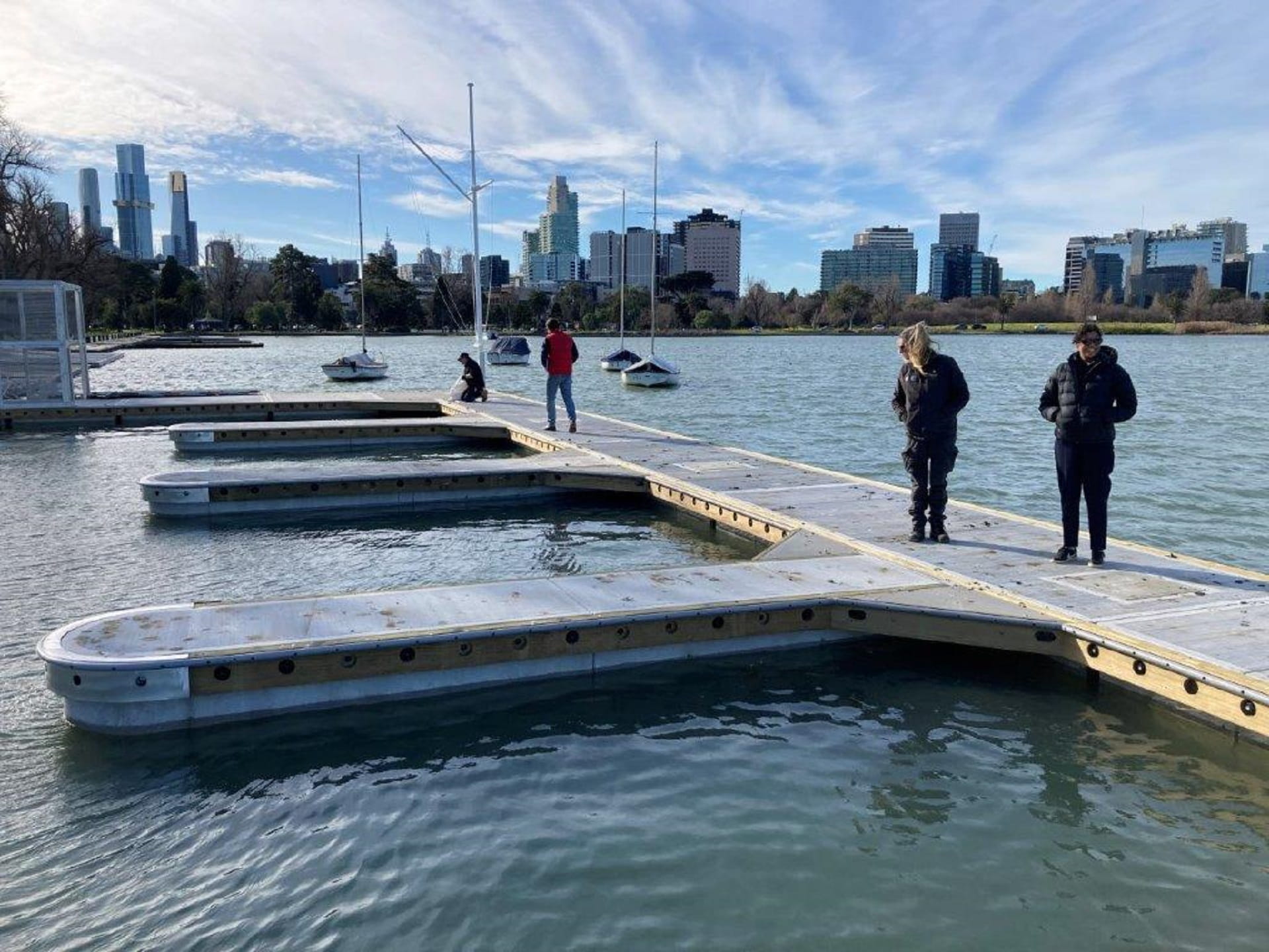 Completed pontoon upgrades at Albert Park