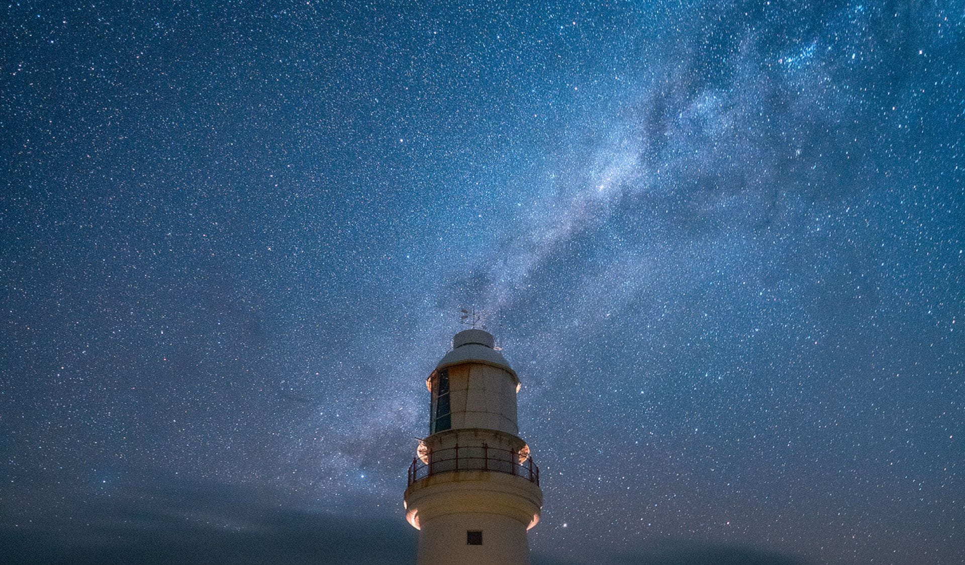 Milky way above Cape Otway Lightstation in Great Otway National Park