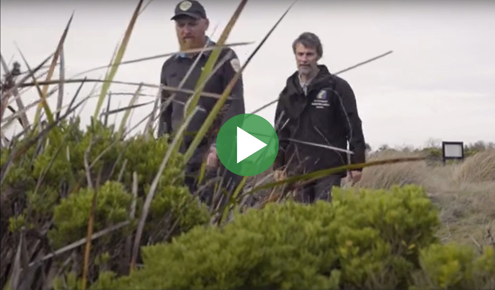 Image still from Bigger Than You - think about the environmental impacts video, with play icon overlay.